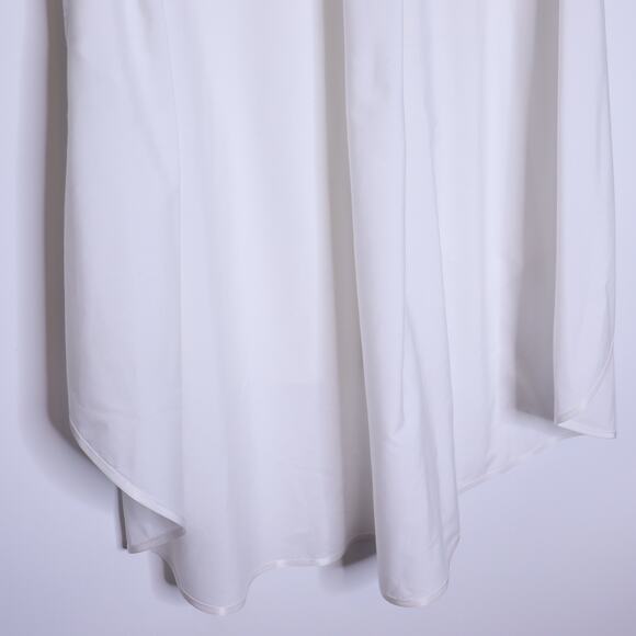 SACAI Cotton Poplin Flared Button Down Shirt White Back Pleated Women's 4/US 12 - Picture 10 of 13